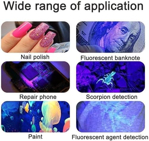 Pwshymi 36W Lampe UV Resine Epoxy, Lampe de Polymérisation de Colle UV Conception de Support Pliable pour Bricolage Résine Artisanat