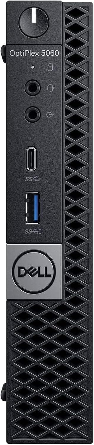 Dell Optiplex 5060 Mini Ordinateur de Bureau, Intel Core i5-8500, 8 Go de RAM, SSD de 256 Go, WiFi, Bluetooth, Clavier QWERTY américain, Windows 11 Pro (reconditionné)