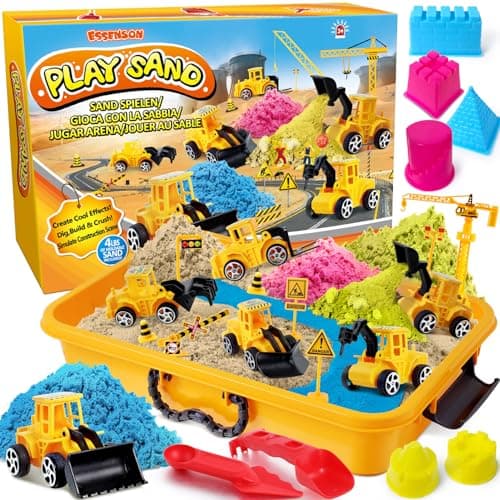 Magic Sand - Sable de jeu avec 1800 g de sable magique sensoriel pour garçons et filles de 3, 4, 5, 6, 7 ans et plus