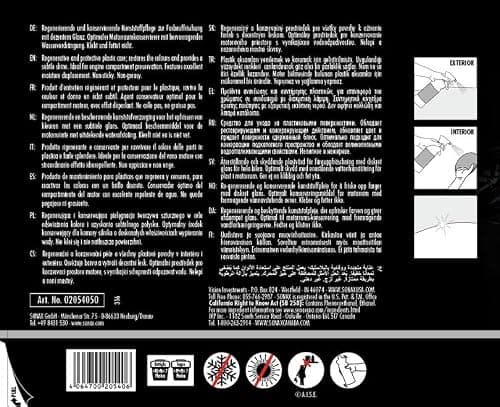SONAX PROFILINE Plastic care (1000 ml) entretien du plastique pour des couleurs fraîches à lìntérieur et l'extérieur du voiture | Réf: 02054050