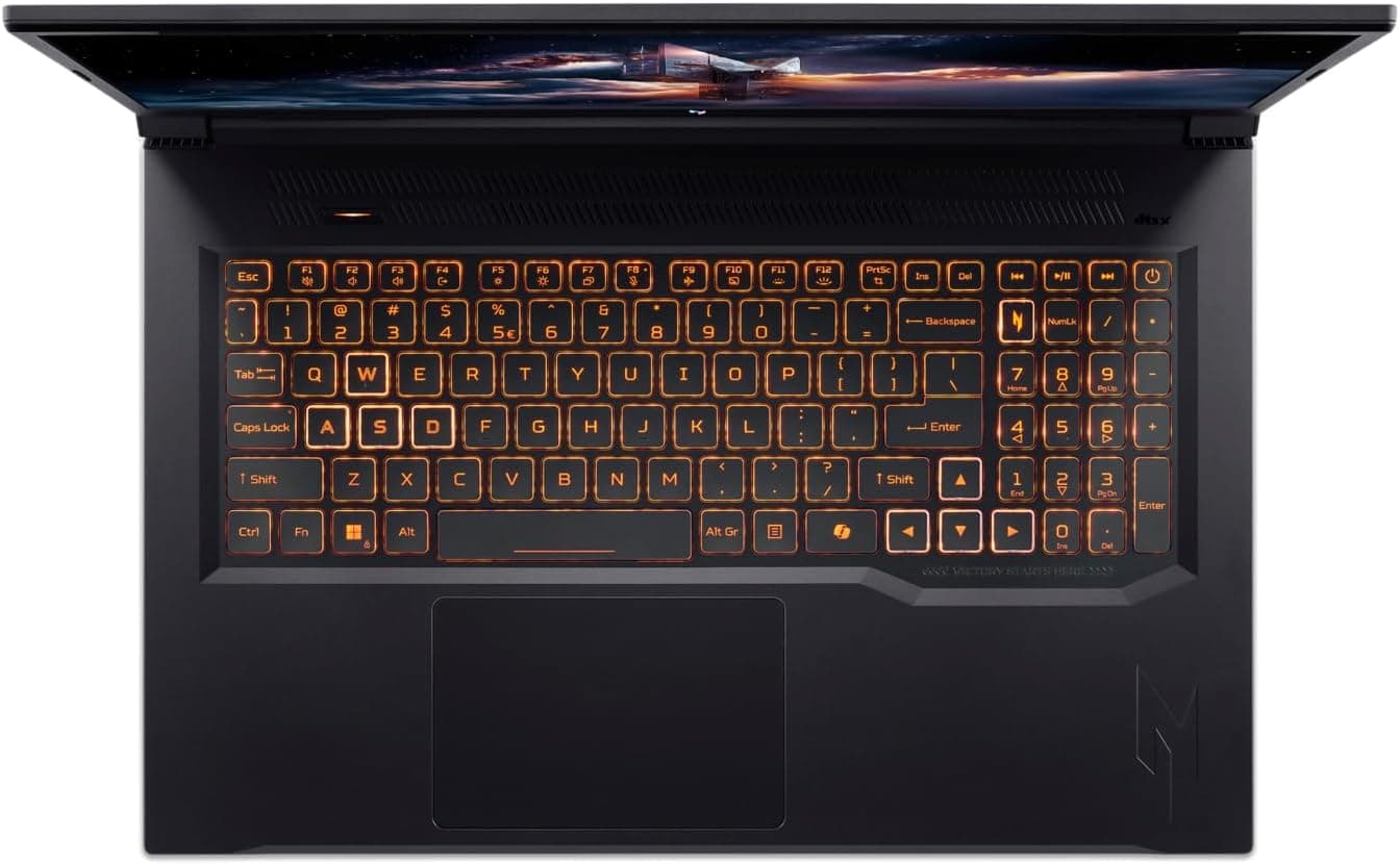 Acer Nitro V 17 AI I PC Portable Gaming 17.3" FHD 144Hz I NVIDIA GeForce RTX 5070 8Go I AMD Ryzen 7 260 I 32Go RAM DDR5 I 1To SSD NVMe I Windows 11 Home I Noir I Clavier FR AZERTY I ANV17-41-R30W