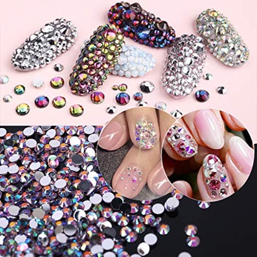 5000pcs Strass Cristal Rond Dos Plat pour Nail Art pour Nail Art