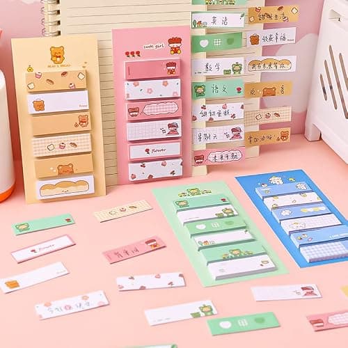 120 Feuilles Dessin animé Mini Bloc-Notes Multicolore Notes Autocollantes Autocollants décalcomanie Scrapbooking Kawaii Papeterie Bureau Fournitures Scolaires Professional