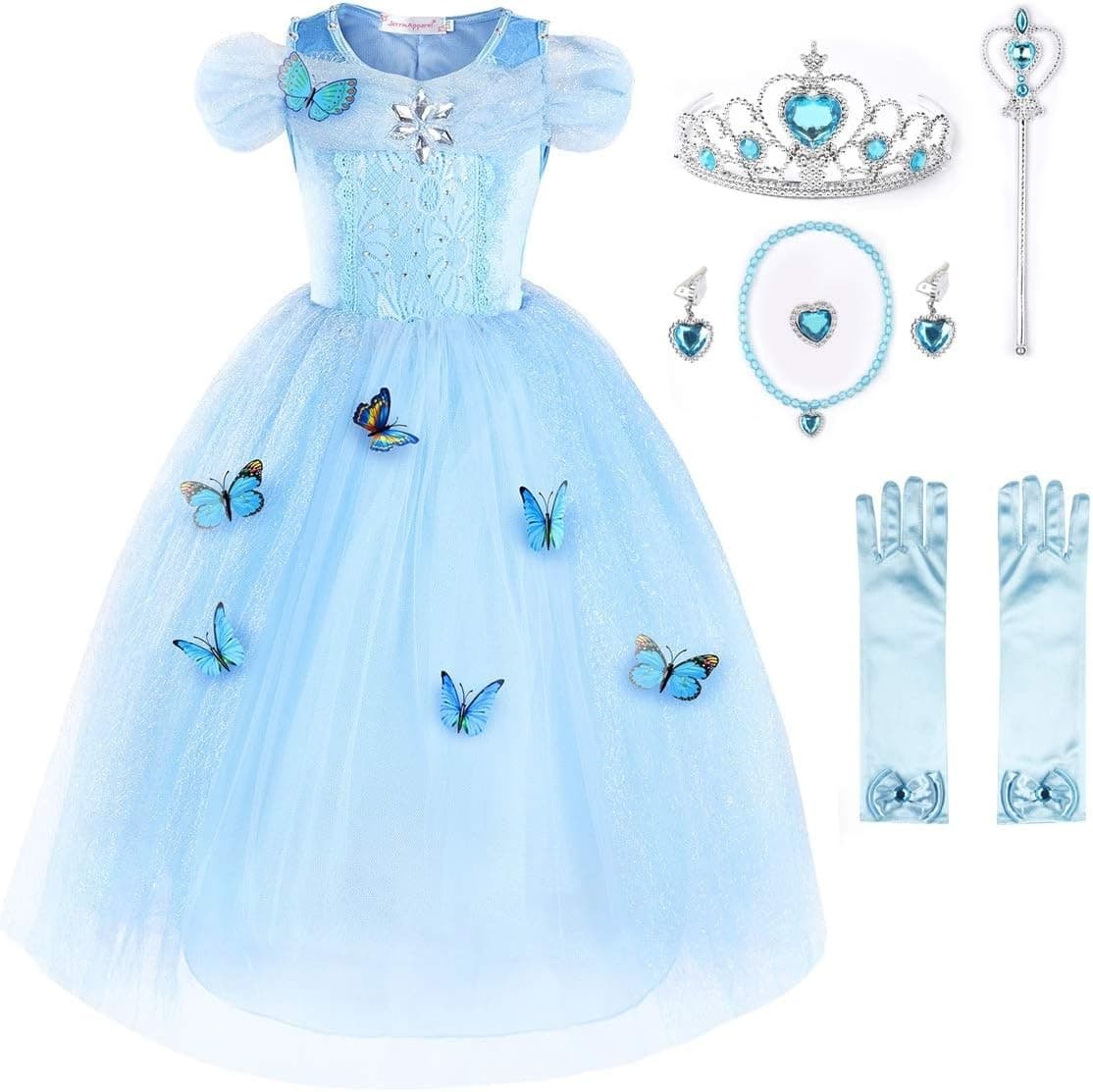 JerrisApparel Robe Cendrillon, costume de princesse