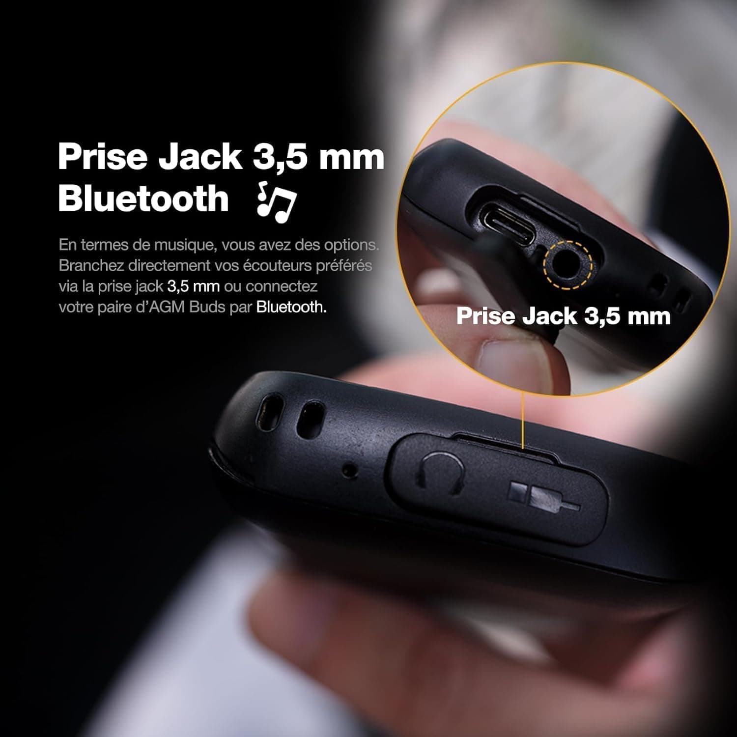 AGM M9 4G Téléphone Portable Robuste IP68/IP69K 3 Slot SIM Radio FM 1200mAh | Grandes Touches, Police De Caractères Large, Numérotation Abrégée, 3 Emplacements pour Cartes, Radio FM, Lampe Torche