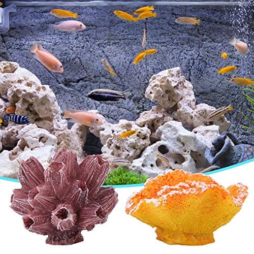 Corail Artificiel en Résine, Décoration Aquarium Eau Douce Salée