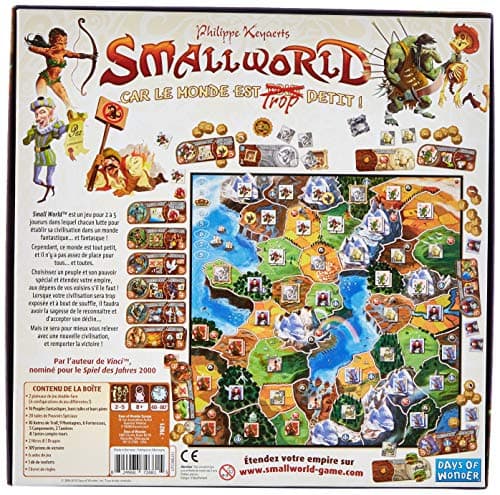 Asmodde - Small World - Jeu de Civilisations pour Enfants Dès 8 Ans - Jeu de Société Stratégique - Jeu de Plateau Univers Fantastique - 2 À 5 Joueurs - 40 À 80 Min - VEn Français - Days of Wonder
