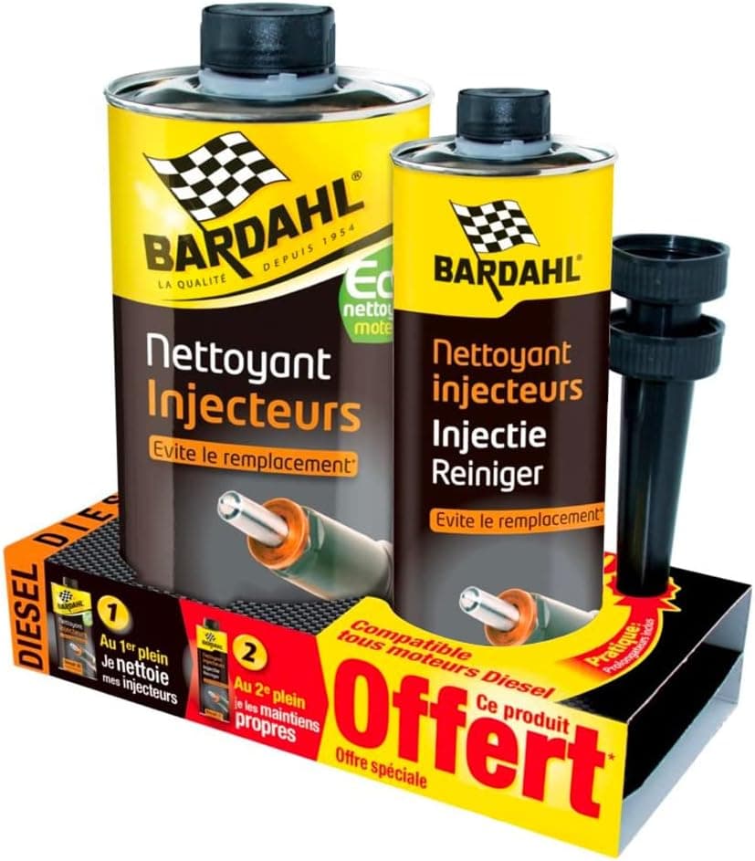 Lot nettoyant injecteur diesel BARDAHL 1L+300ml offerts