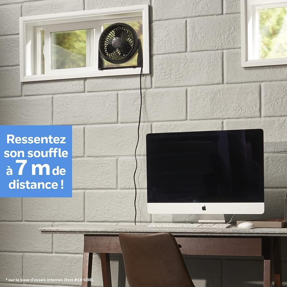 Honeywell ventilateur TurboForce Power (fonctionnement silencieux pour rafraîchissement, inclinaison variable à 90°, 3 vitesses, option de fixation murale, ventilateur de table) HT900