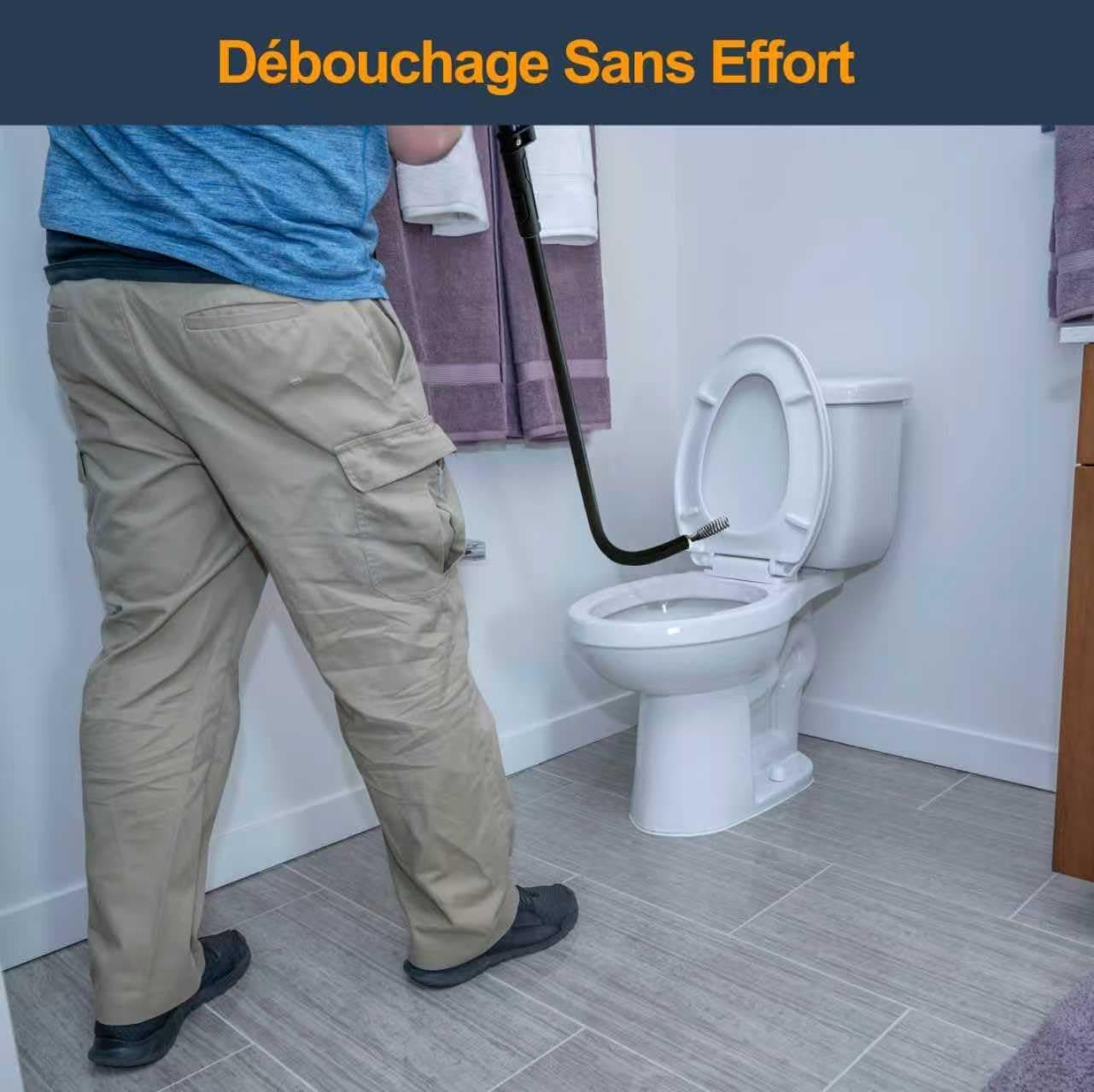 HimaPro Furet de Toilette Professionnel – Furet à Canalisations 0.9 m pour Débouchage des WC