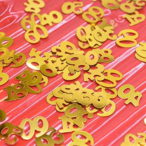 DIWULI Confettis de Table Chiffre Or 30 - Anniversaire