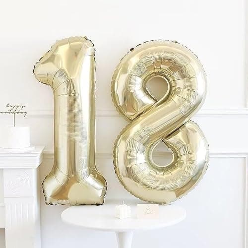 Vthoviwa 40pouces Ballon Chiffre Anniversaire 1 Platine, 0123456789,10-19,20-25,30,40,50,60,70,80,90 Ballon Numero 1 an Deco Birthday, Balloon 1 Ballon Party Deco Soutenir l'hélium