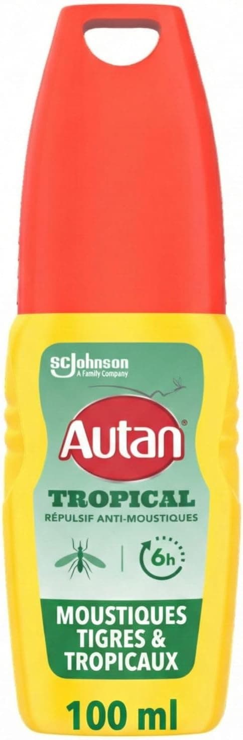 Autan Tropical Répulsif Anti-Moustiques Tigres & Tropicaux Spray 100 ml