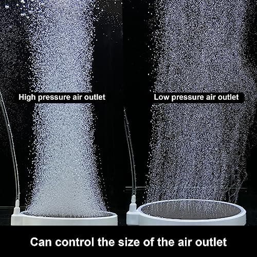 boxtech Pierre à air d'aquarium, Diffuseur d'air pour Aquariophilie, Lissous Laisse de Super Petites Bulles pour Aquarium et hydroponique (100 mm)