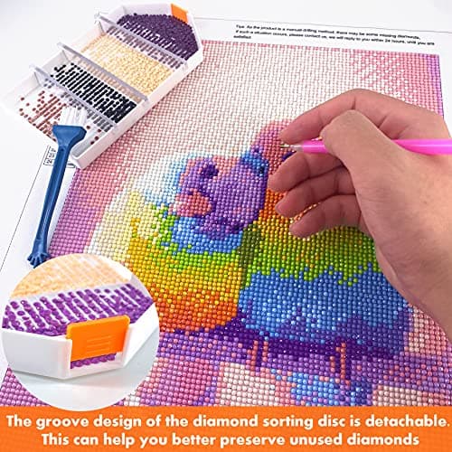 Plateau D'accessoires De Peinture Au Diamant, Strass Rangement Outils Broderie Stylo Diamond Point Organisateur, Diamant Peinture Plateau Plastique Accessoires Pour Enfant Adulte Artisanat Débutant