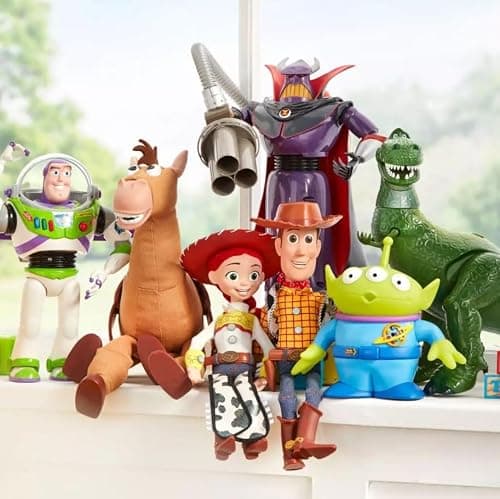 Disney Store Figurine Buzz l'Éclair Interactive parlante Toy Story, 30 cm / 11", inclut Plus de 10 répliques en Anglais, interagit avec d'autres Figurines et Jouets, lumières Laser, 3 Ans et Plus.