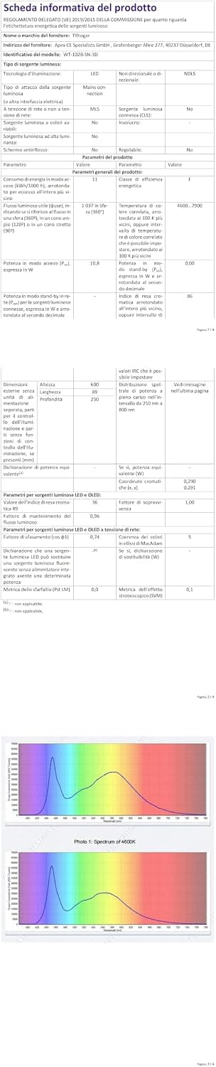 Lampe à LED Salle de Bain 60cm 12W 3 Températures de Couleur Réglables Variation Tactile Tête Pivotante Applique Murale Arc Bras pour Tableau