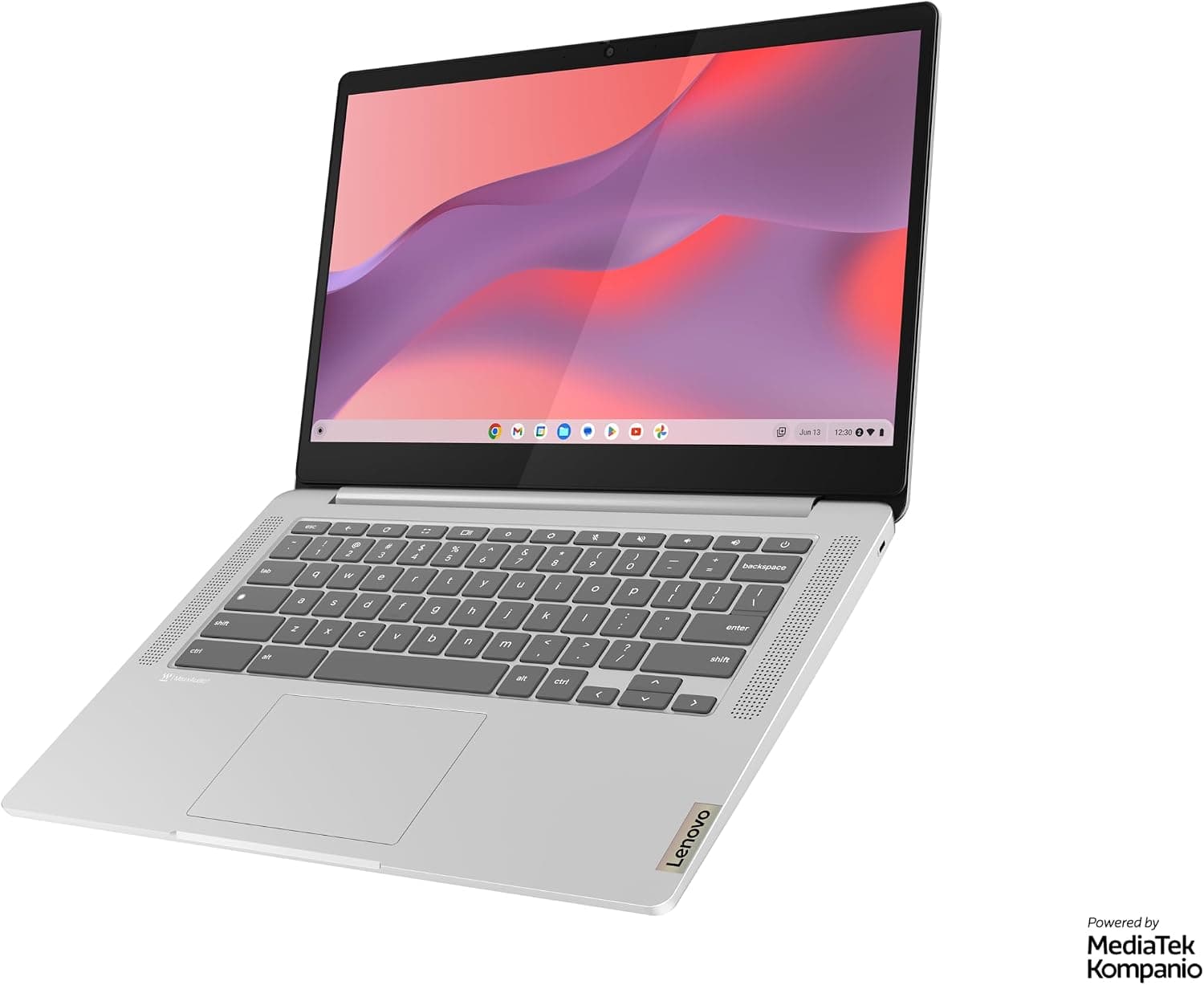 Lenovo IdeaPad Slim 3 Chromebook 14M868 - Ordinateur Portable 14'' FHD (MediaTek Kompanio 520, RAM 4Go, eMMC 64Go, Arm Mali-G52 Graphics, Chrome OS) Clavier AZERTY Français - Gris