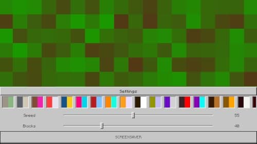 3D Block Craft, Grass Block Live Wallpaper | Grass Block Screensaver for Minecraft. Pixel Art 8Bit, Video Game Screensaver For Fire TV & Fire Tablets