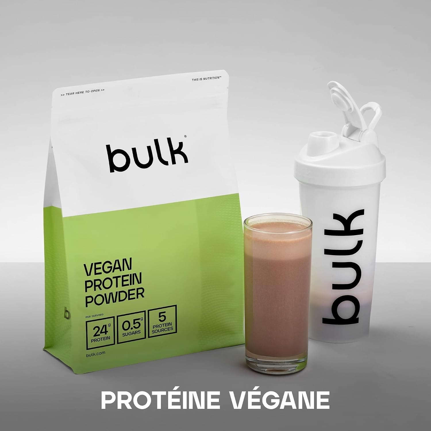 Bulk Vegan Protein Powder, Chocolate Orange, 2.5 kg | Shake protéiné végétal, New & Improved Formula