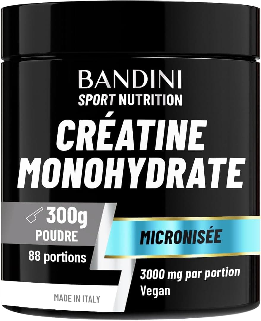 Bandini® Créatine Monohydrate en Poudre - 100% Pure Creatin non aromatisé