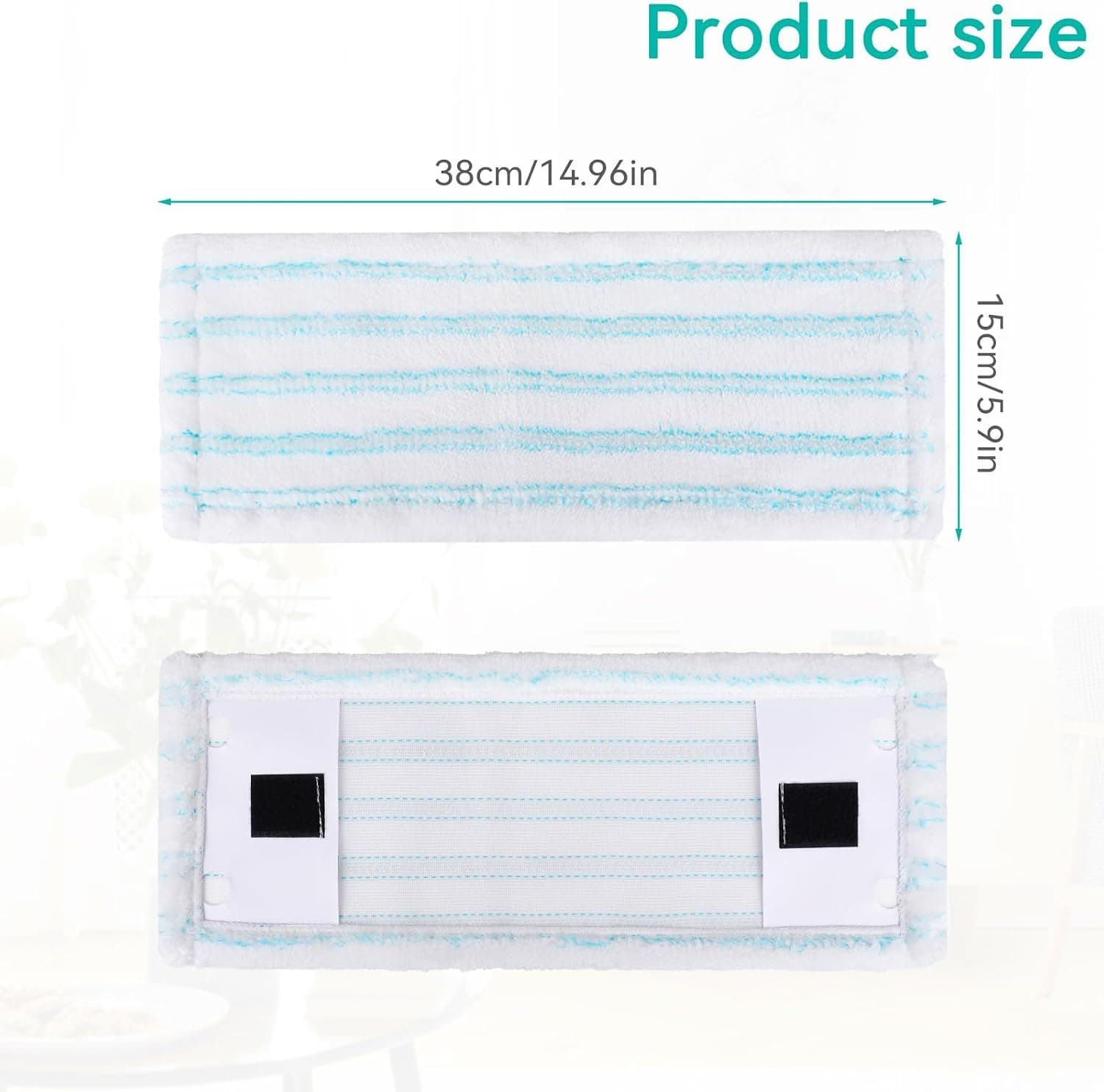 Sgizoku Serpillères de Rechange Compatible avec Leifheit CleanTwist M Ergo 2.0, Absorption Efficace de l'eau - Hautement décontaminant,5 Pièces