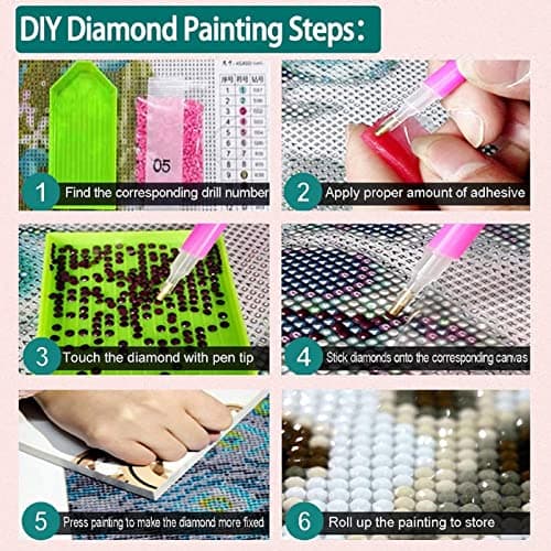 YSCOLOR Diamond Painting 5D Diamant Broderie Navire Voile Paysage À La Main Rond Diamant Peinture Paysage Couture Couture Point De Croix Décor À La Maison 30X40Cm