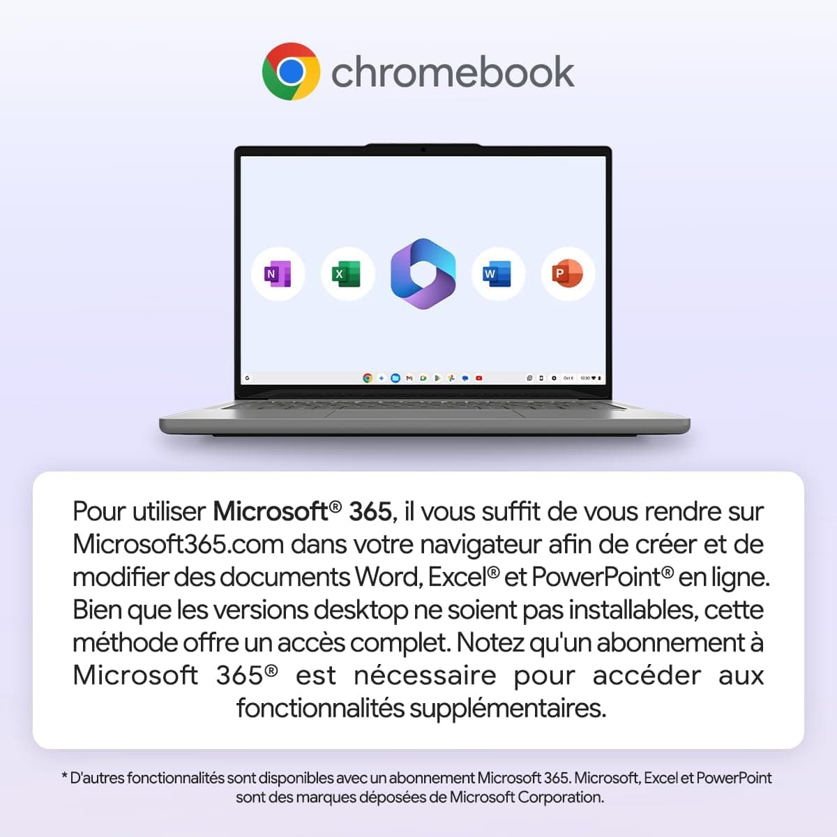 Lenovo IdeaPad Slim 3 Chromebook 14M868 - Ordinateur Portable 14'' FHD (MediaTek Kompanio 520, RAM 4Go, eMMC 64Go, Arm Mali-G52 Graphics, Chrome OS) Clavier AZERTY Français - Gris