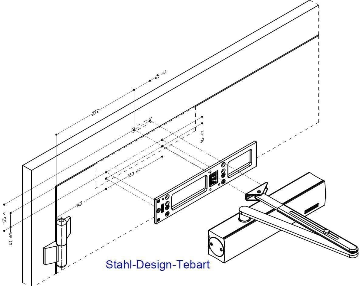 Geze TS 4000 2–5 Ferme-porte argenté