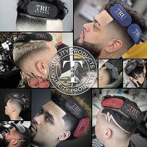 TRU BARBER- Hair Grippers Lot de 6 pinces à cheveux pour homme et femme – Salon et barbier, pinces à cheveux pour le coiffage, pinces à cheveux pince coiffure femme