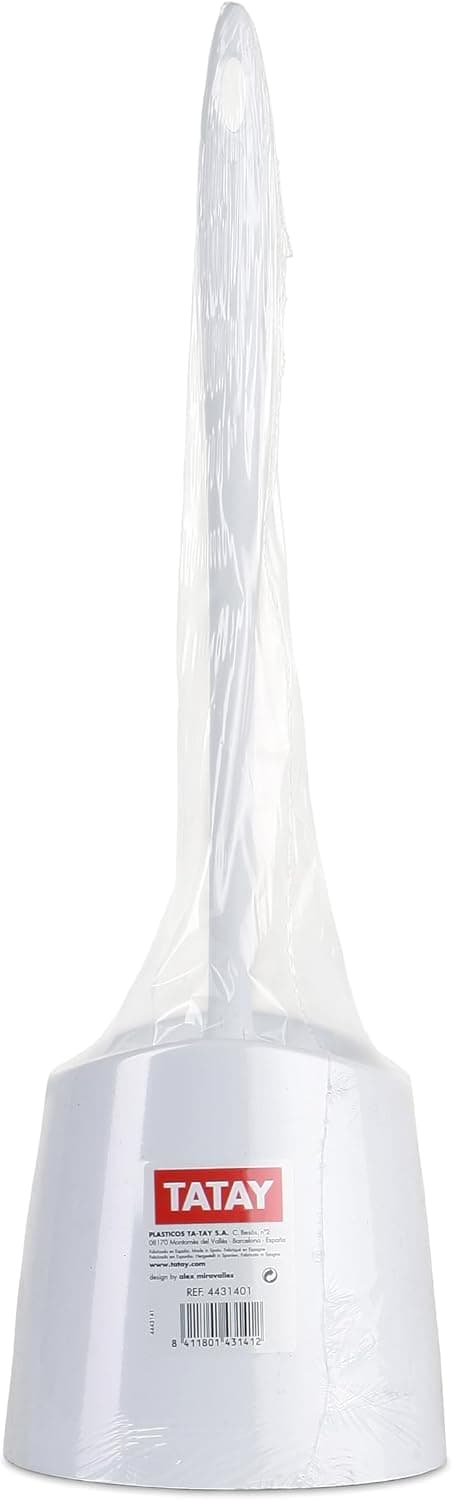 TATAY Brosse Toilettes WC, Brosse Fixe Durable Hygiène, 12 x 12 x 38 cm