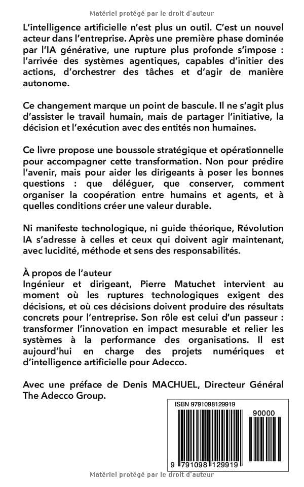 RÉVOLUTION IA Préparer votre organisation à l’intelligence artificielle et ses agents