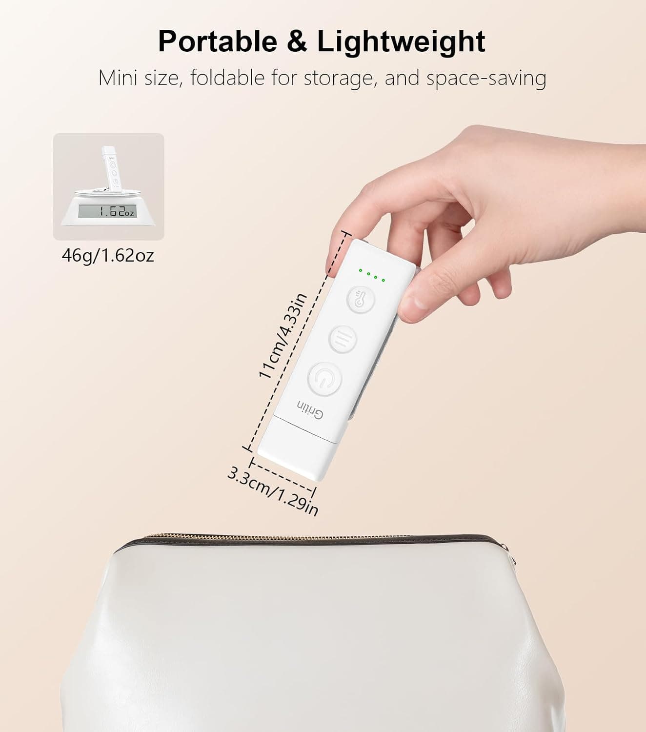 Gritin Lampe de Lecture Rechargeable, Liseuse Lampe Clip Marque-Page au Lit