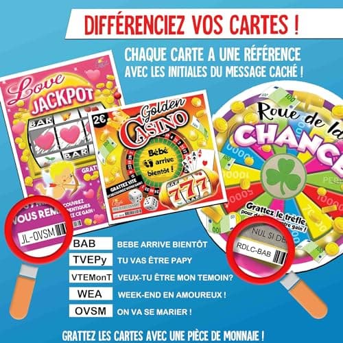 Annonce Grossesse (Carte à gratter Annonce Grossesse Mariage...)