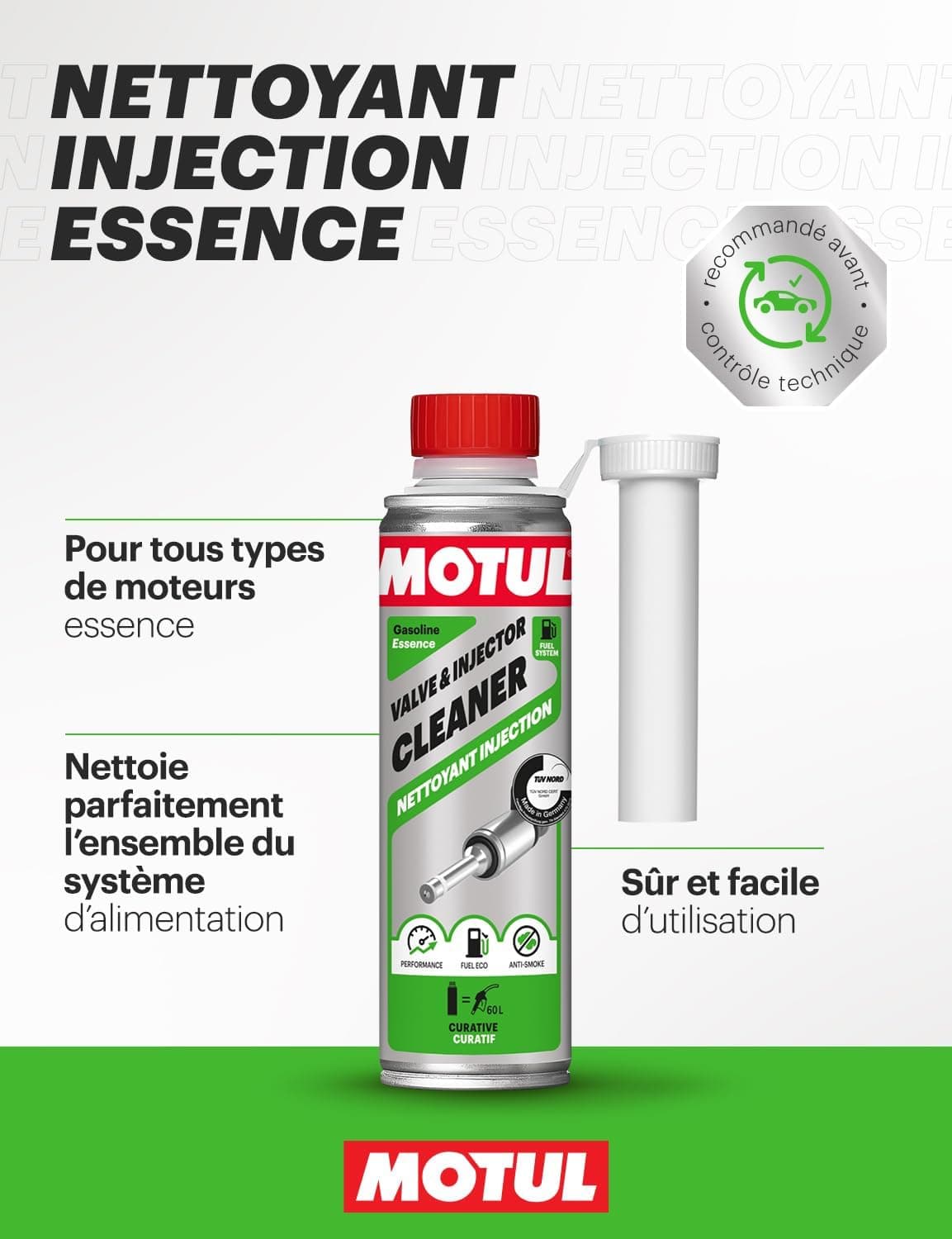 Motul Nettoyant Injecteur Essence Additif Curatif 300 ml
