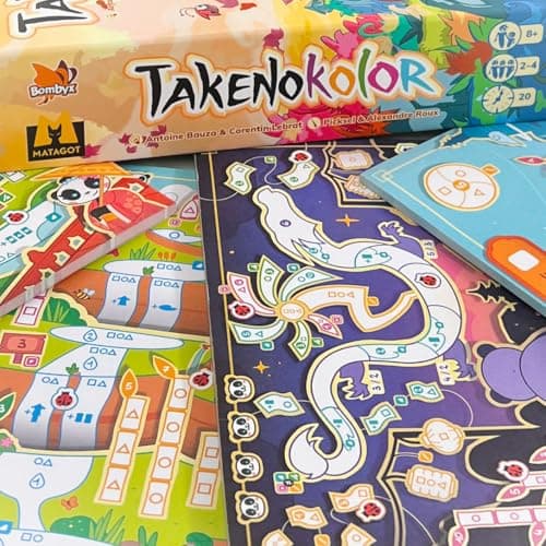 Asmodee - TAKENOKOLOR – Jeu Stratégique pour Enfants dès 8 Ans - 20 Min