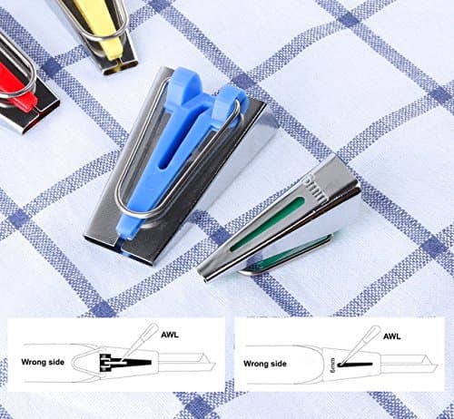 ilauke Lot de 4 Appareils à Biais/Bandes de Tissus de Tailles Différentes pour Fabriquer Largeur 6mm 12mm 18mm 25mm