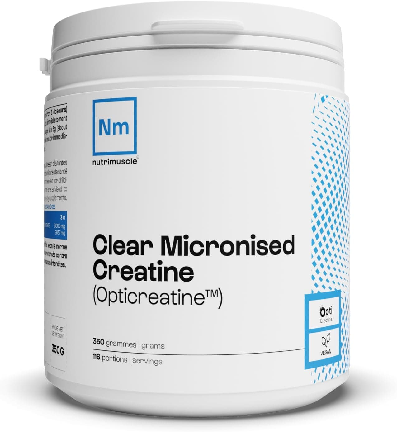 Nutrimuscle Créatine Monohydrate Micronisée 350 g Nature