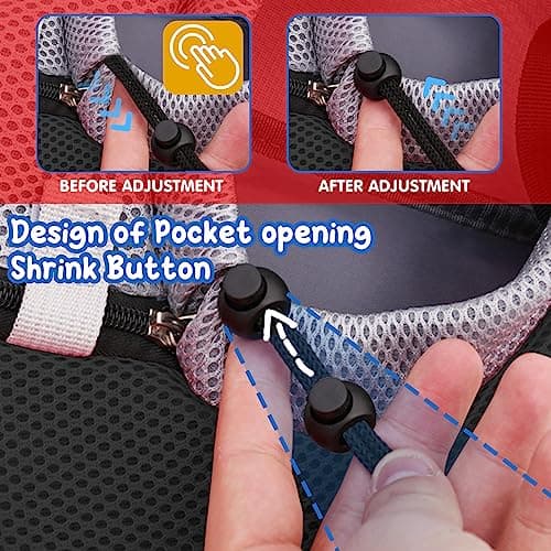 PETCUTE Sac de Transport pour Chien,Sac à Bandoulière pour Chat Chiot Réglable,Sac de Voyage pour Petits Animaux avec Pochette en Filet Respirant,Sac de Transport Chien pour Extérieur Marche,Noir,S