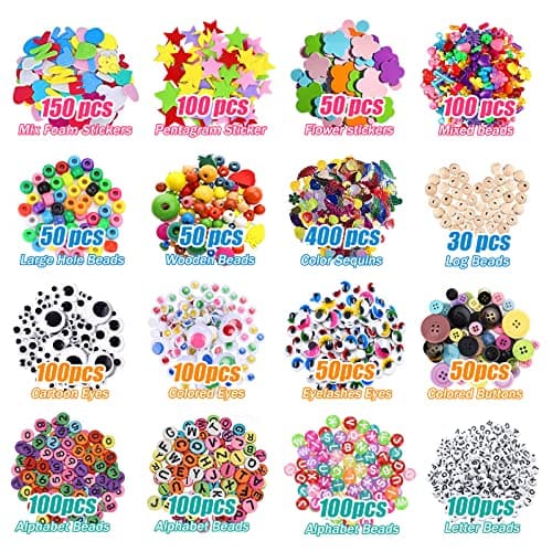 YUTUY Kit Bricolage Enfant,3000+pcs Bricolage Enfant Pipe Cleaners Crafts Set,DIY Activites Manuelles Pompons,Loisirs Creatifs,Activité Manuelle Enfant pour 4-12 Ans