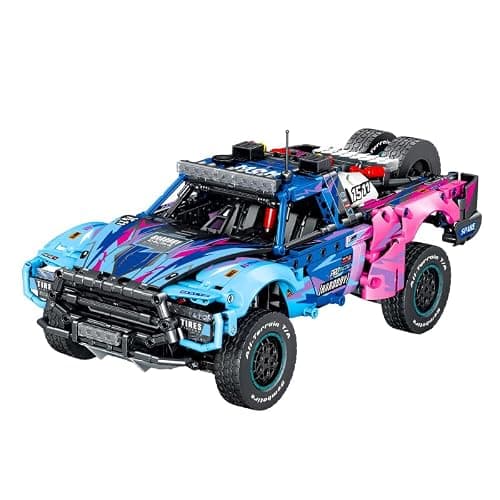 ZGZBLOCK Baja Trophée Kit de Construction pour Camion de Course MOC à l'échelle 1:12, modèle de Voiture de Collection, pour garçons à partir de 14 Ans, Adultes (1341 pièces)