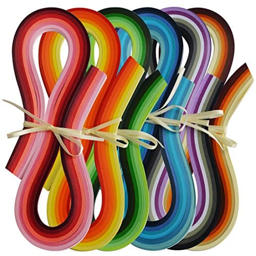 Juya Paper Quilling Set 720 Strips 36 Couleurs 54cm Longueur/bande Largeur de papier 3mm