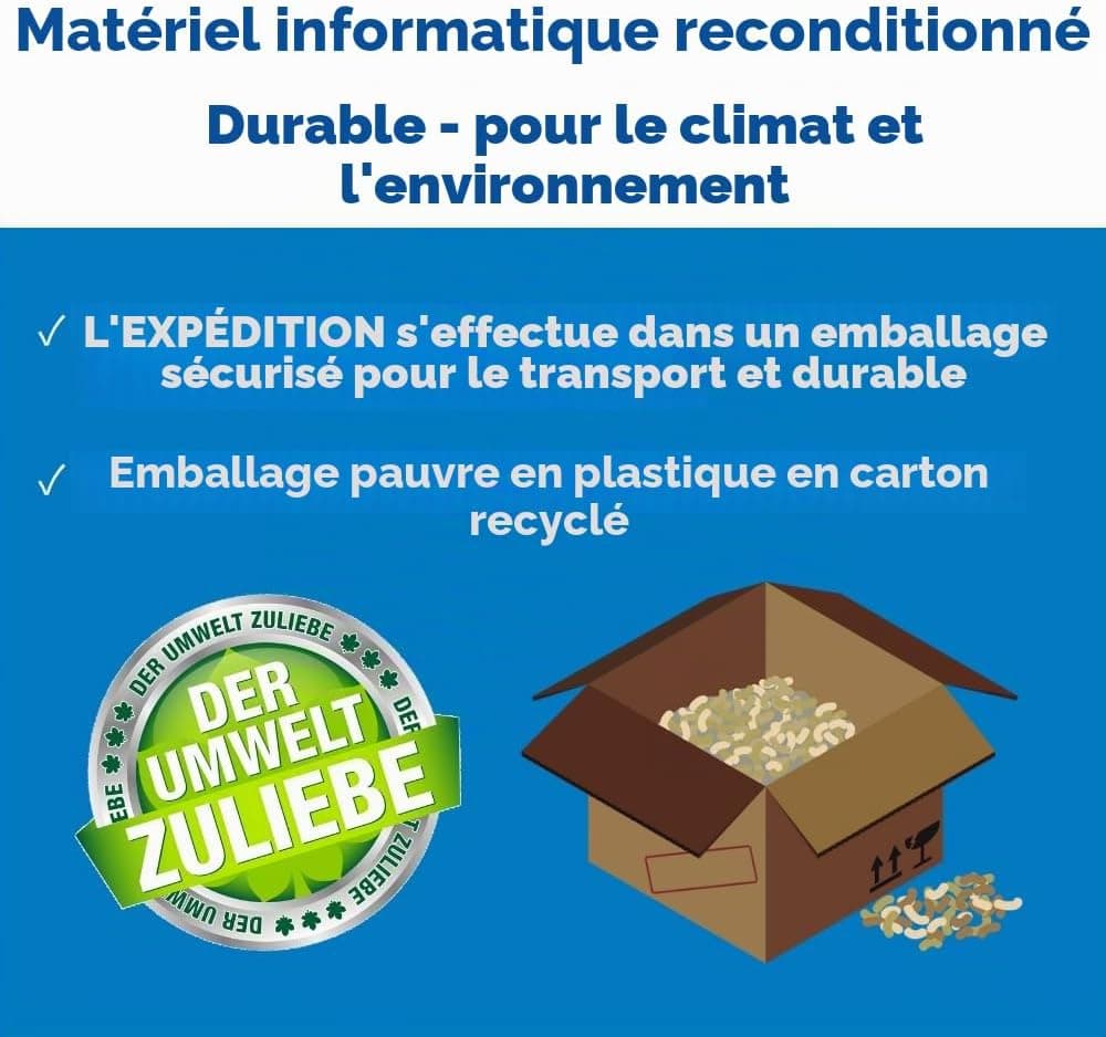 Dell Latitude 5490 14" 1920 x 1080 Full HD Intel Core i5 8250U 512 Go SSD Disque dur 16 Go Mémoire Windows 11 Pro Webcam Ordinateur portable (reconditionné)