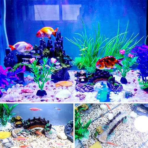 Rocher DéCo D’Aquarium DéCoration pour Aquarium,DéCoration D'Aquarium en RéSine Aquarium Decoration,DéCoration D'Aquarium,pour Ornement D'aquarium à la Maison, Décorations de D'aquarium