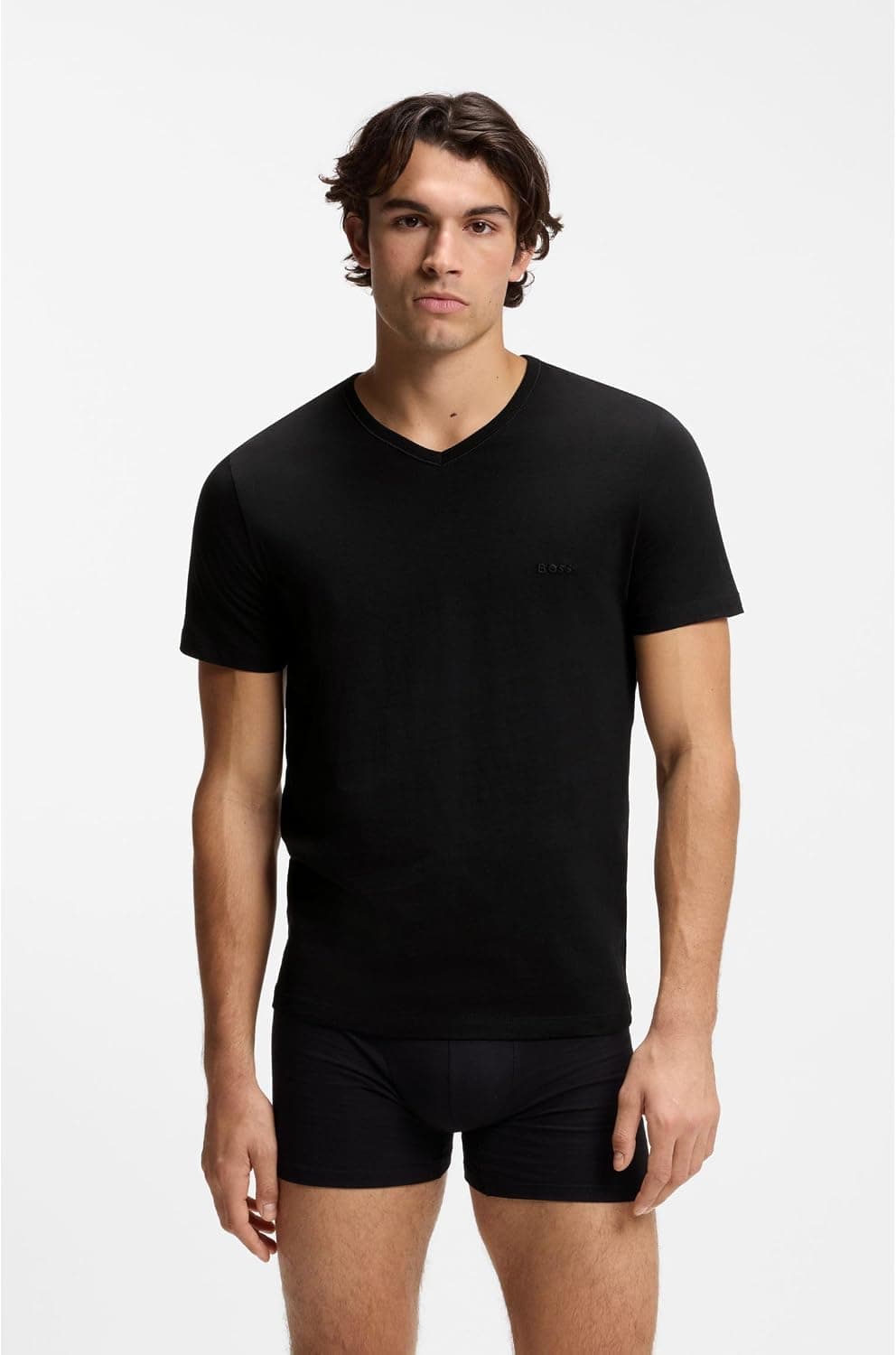 BOSS Hommes TShirtVN 3P Classic Lot de Trois t-Shirts en Coton à col V