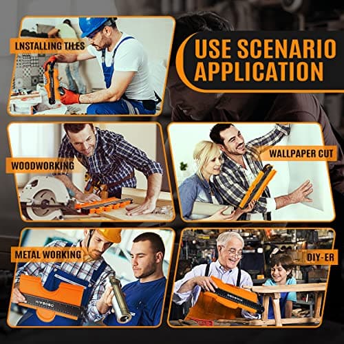 DODOWIN Cadeau Homme Anniversaire Original, Idee Cadeau fete des Peres Papa, Jauge de Contour 2p, Copieur Profil Parquet Forme, Outillage Traçage Bois Menuiserie, Guide des Tailles Rapporteur d'angle