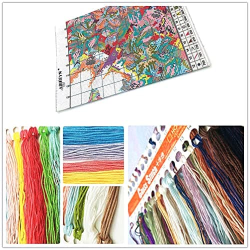 Abillyn Kit de broderie au point de croix avec dictons amusants estampillés avec motif imprimé (dictes)