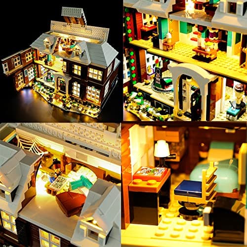 HYCH Kit d'éclairage LED Compatible avec (Home Alone),LED Lumière Kit pour Lego 21330 (Baustein Modèle Non Incluse)
