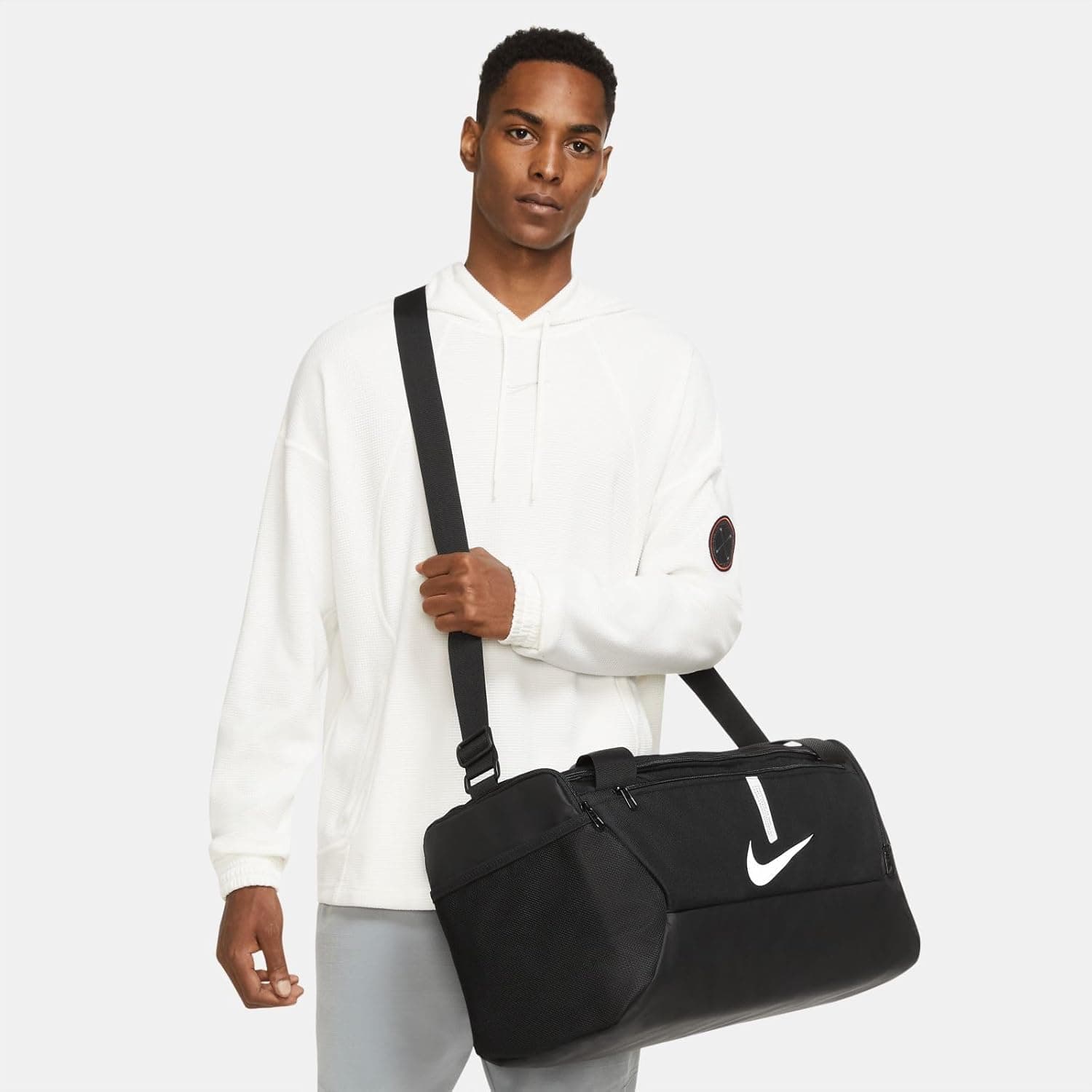 Nike Academy Team Sacs de sport Mixte, Noir/Noir/Blanc, 41 Litres