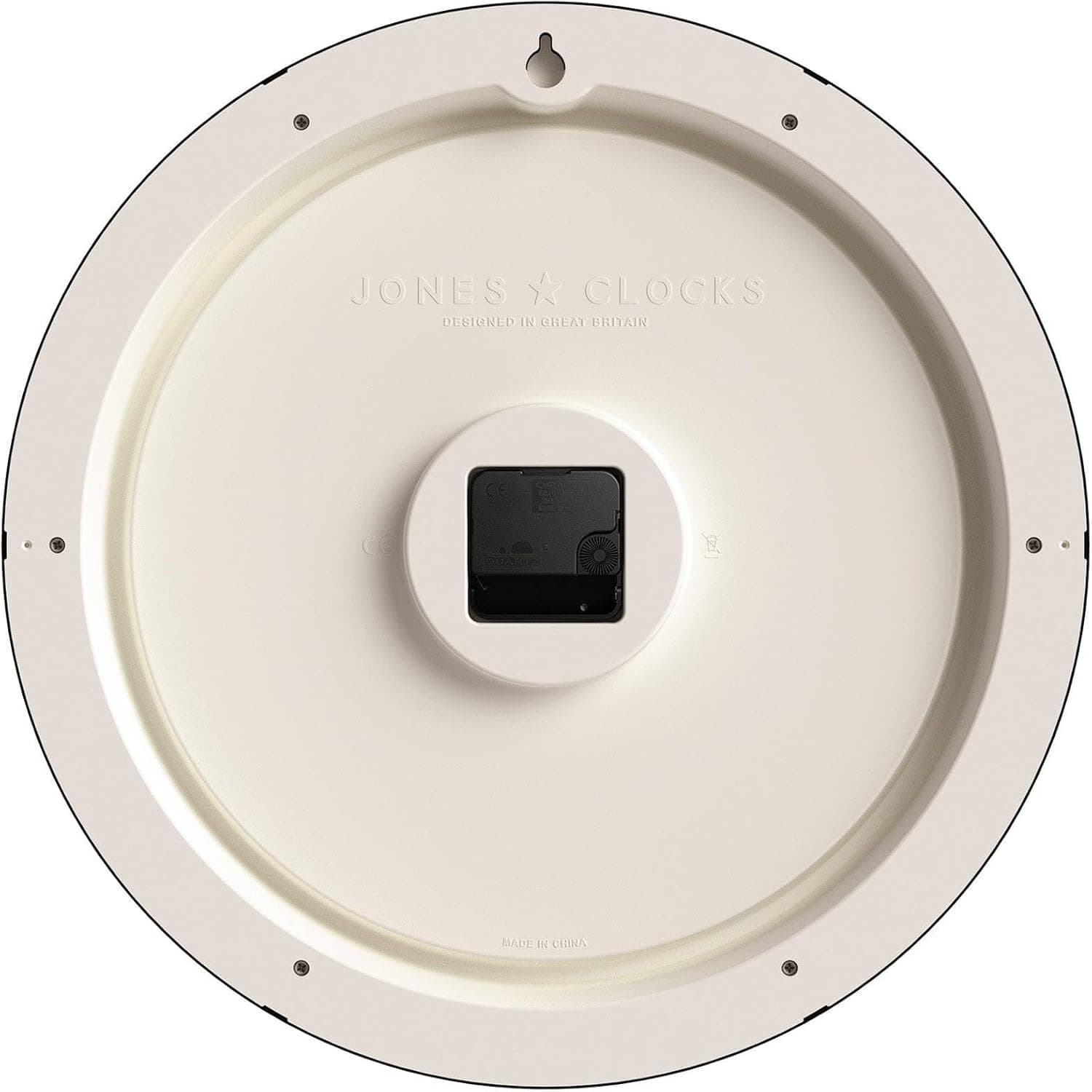 JONES CLOCKS® Supper Club Horloge Murale | Grande Horloge Ronde Classique | 40 cm | Gris Moyen | Chiffres Romains | Un Design Traditionnel idéal pour la Cuisine ou Le Salon